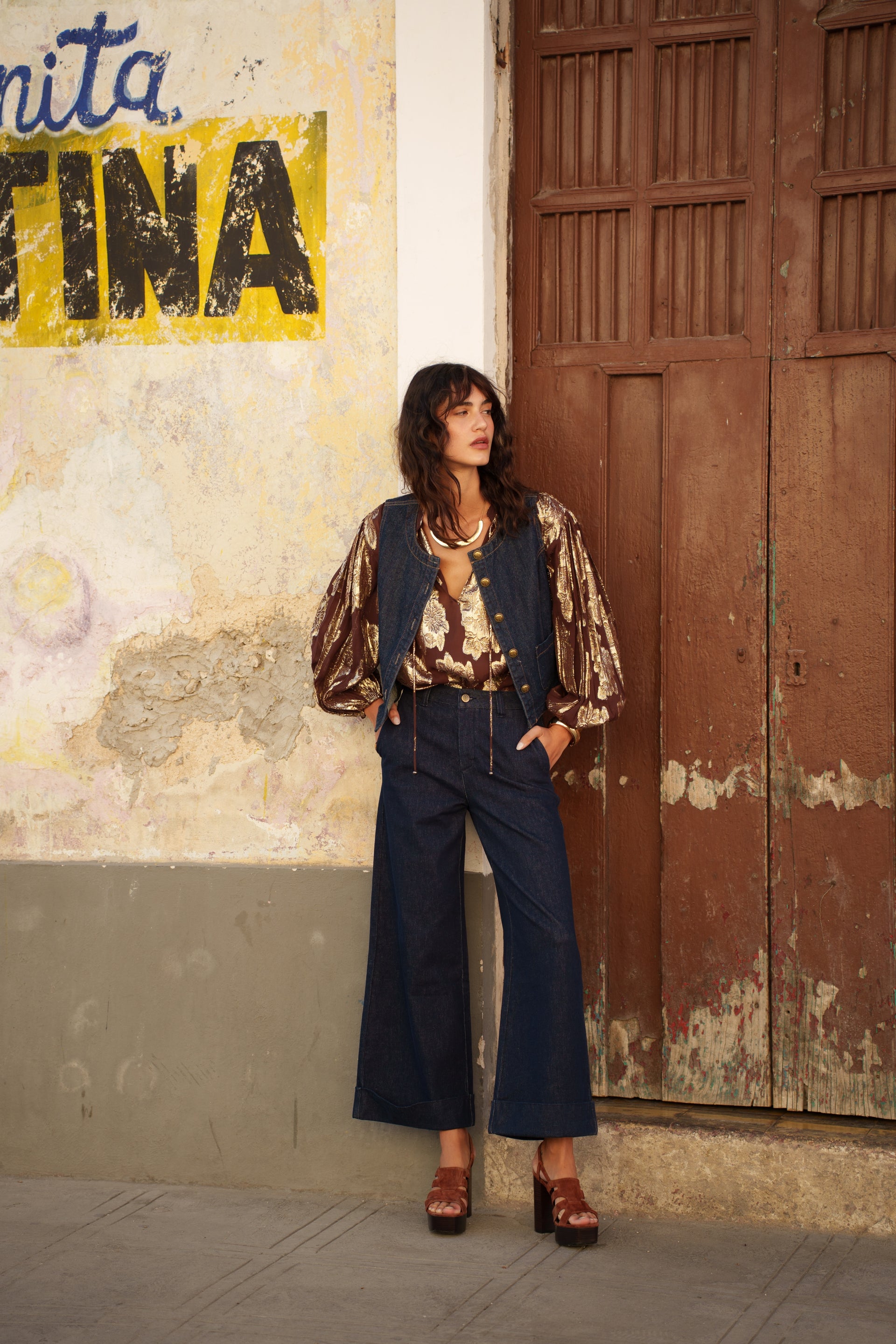 Vichy jeans raw denim – Oraije Paris