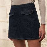James skirt - raw denim