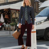 Pantalon Valentina - velours bordeaux