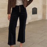 Pantalon Valentina - velours marine