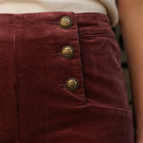 Pantalon Victorine - velours rose