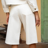 Bermuda Serena - denim blanc