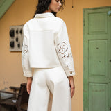 Bermuda Serena - denim blanc