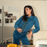 Chemise Celia - denim bleu foncé - Oraije Paris