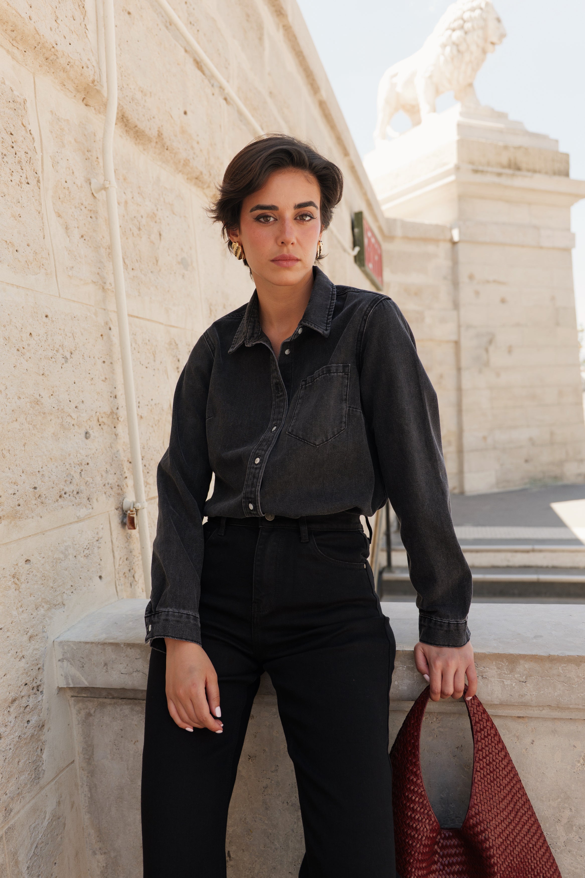 Chemise Celia - denim gris foncé