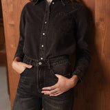 Chemise Celia - denim gris foncé - Oraije Paris