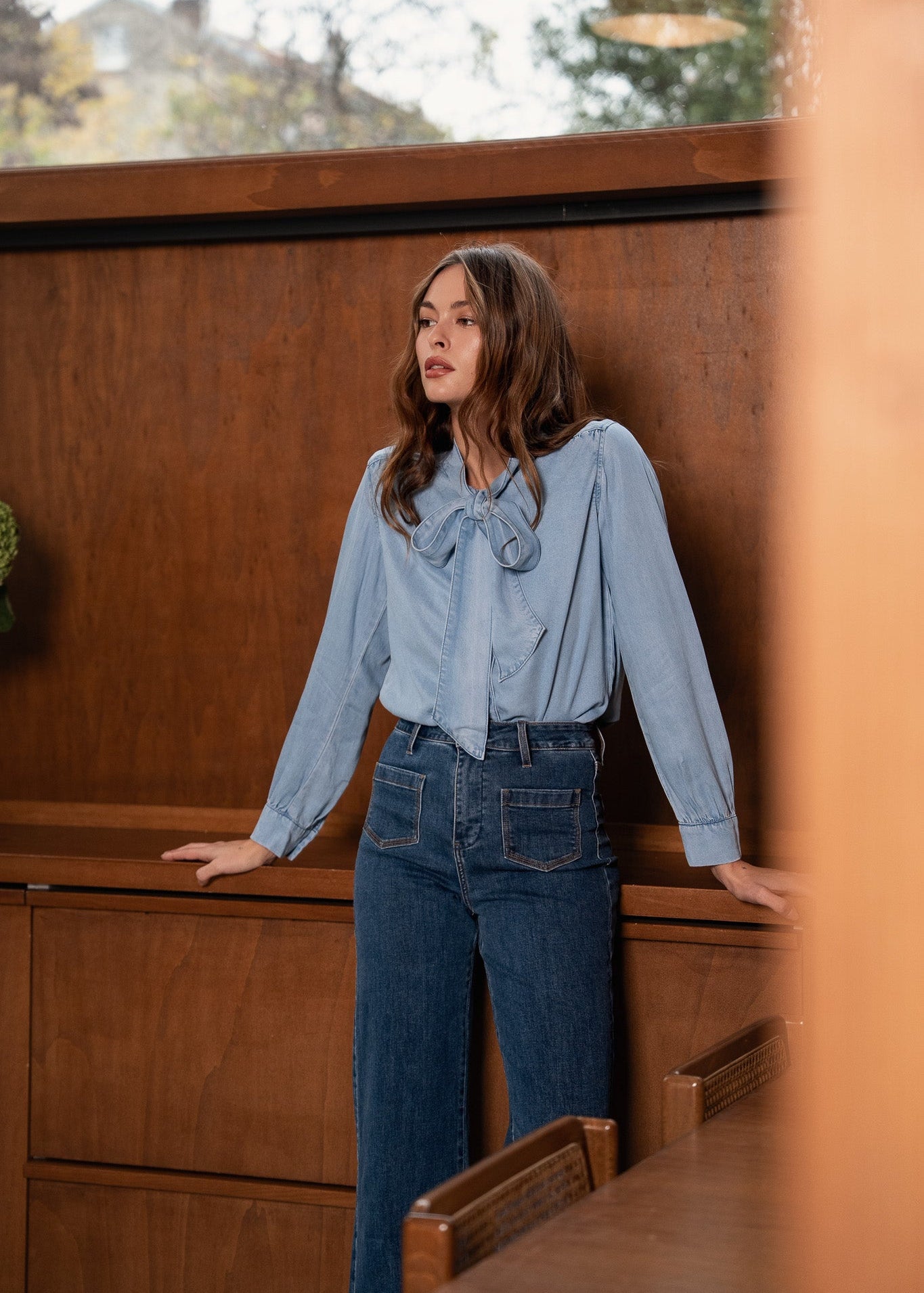 Chemise Charleen - denim clair