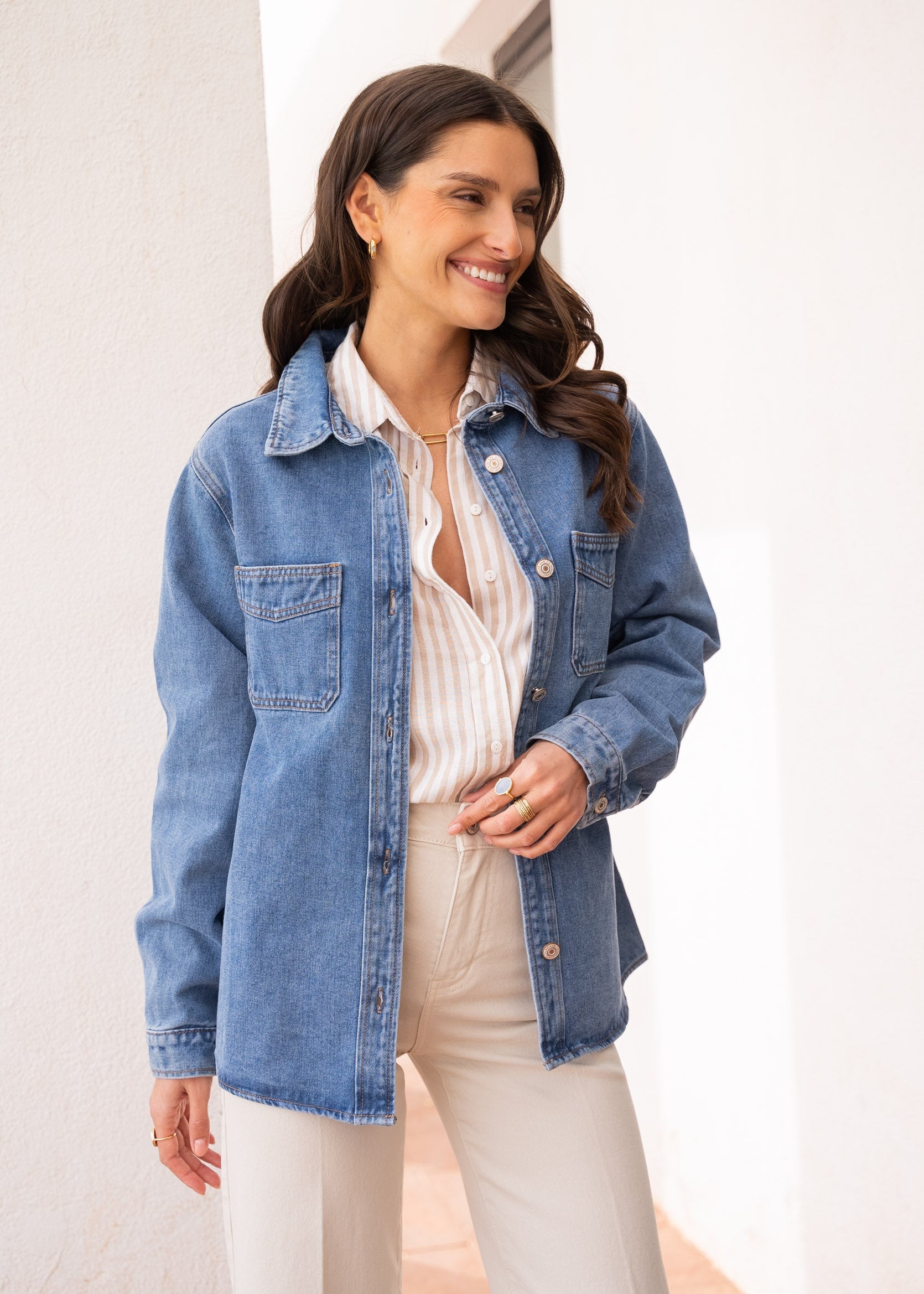 Chemise Cheri - denim stone