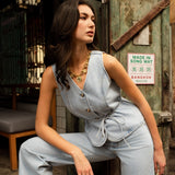 Haut June - denim clair