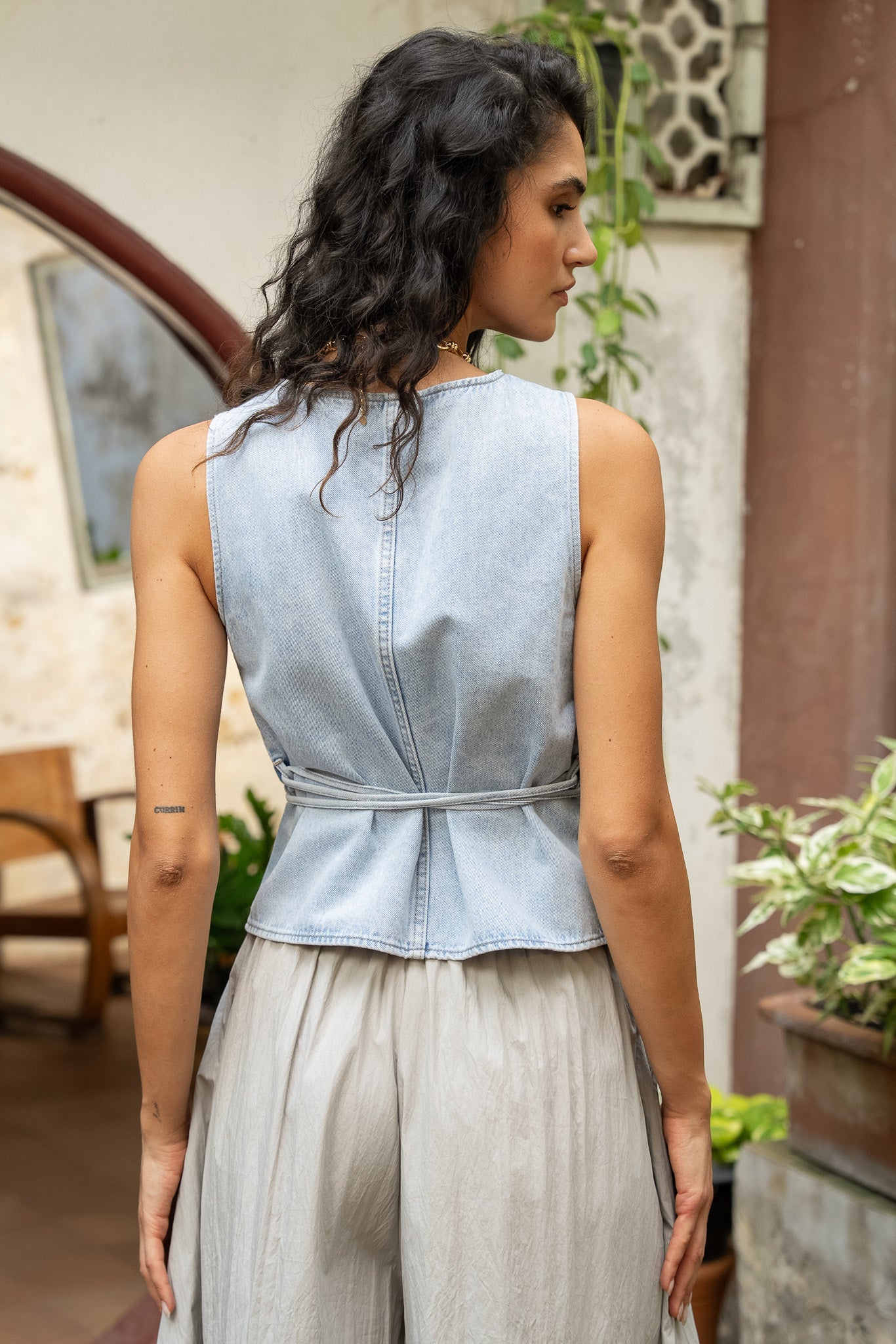 Haut June - denim clair