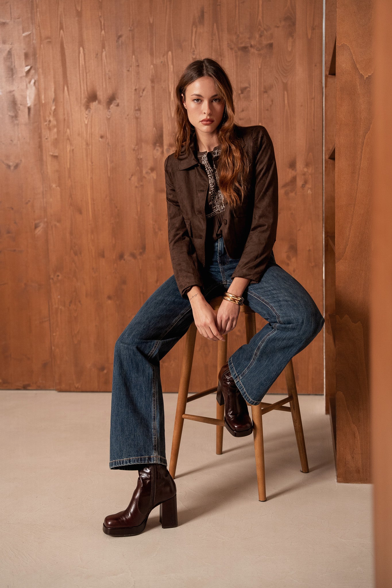 Jean Barbara - denim bleu foncé - Oraije Paris