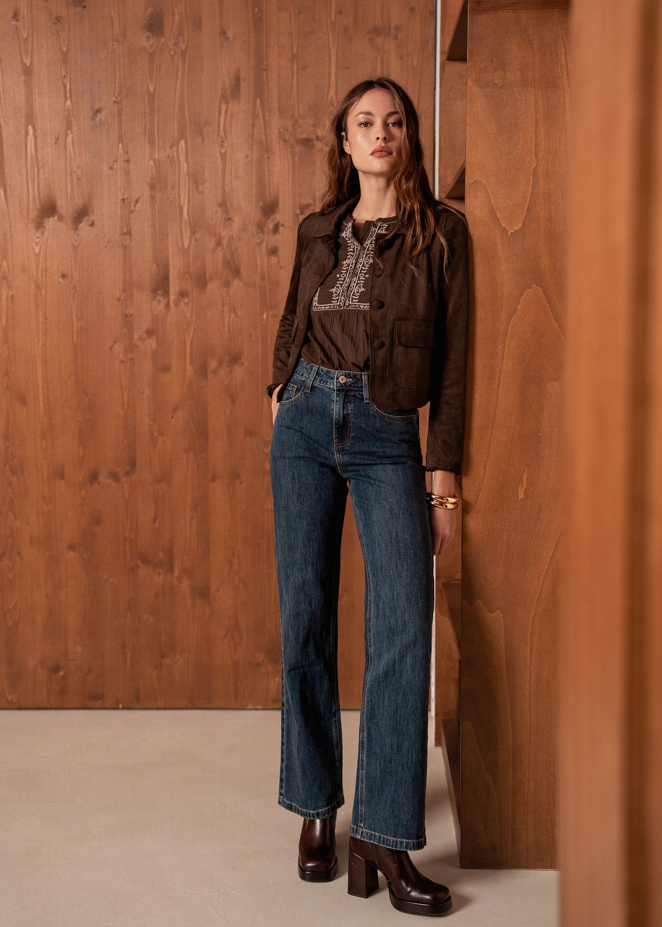 Jean Barbara - denim bleu foncé - Oraije Paris