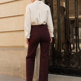 Jean Barbara - denim bordeaux