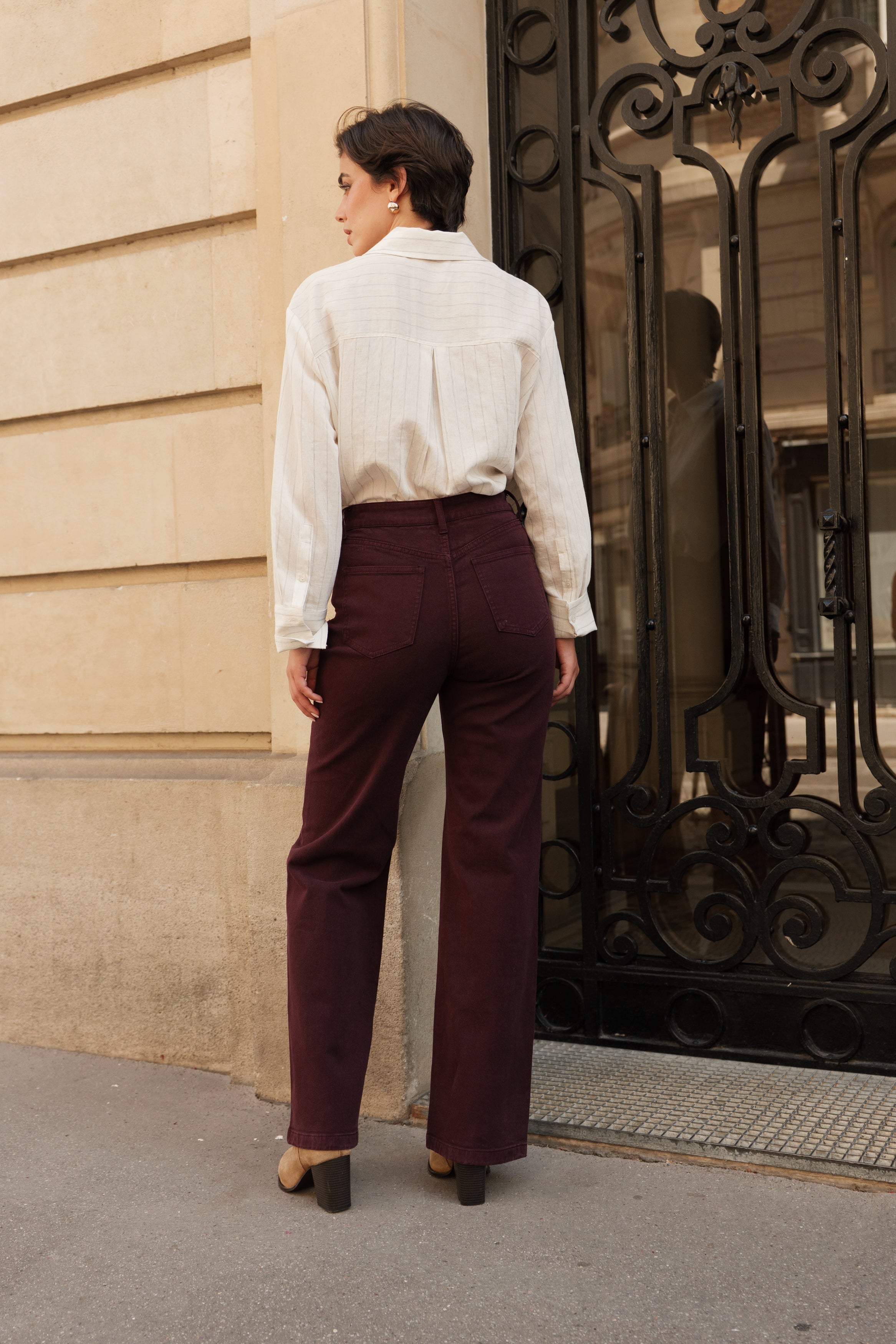 Jean Barbara - denim bordeaux