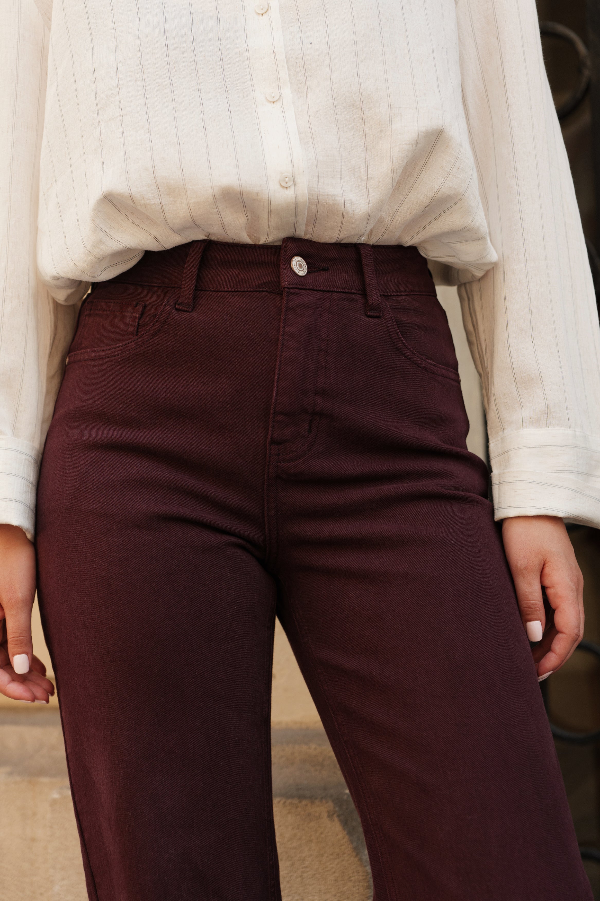 Jean Barbara - denim bordeaux