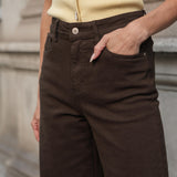 Jean Barbara - denim chocolat - Oraije Paris