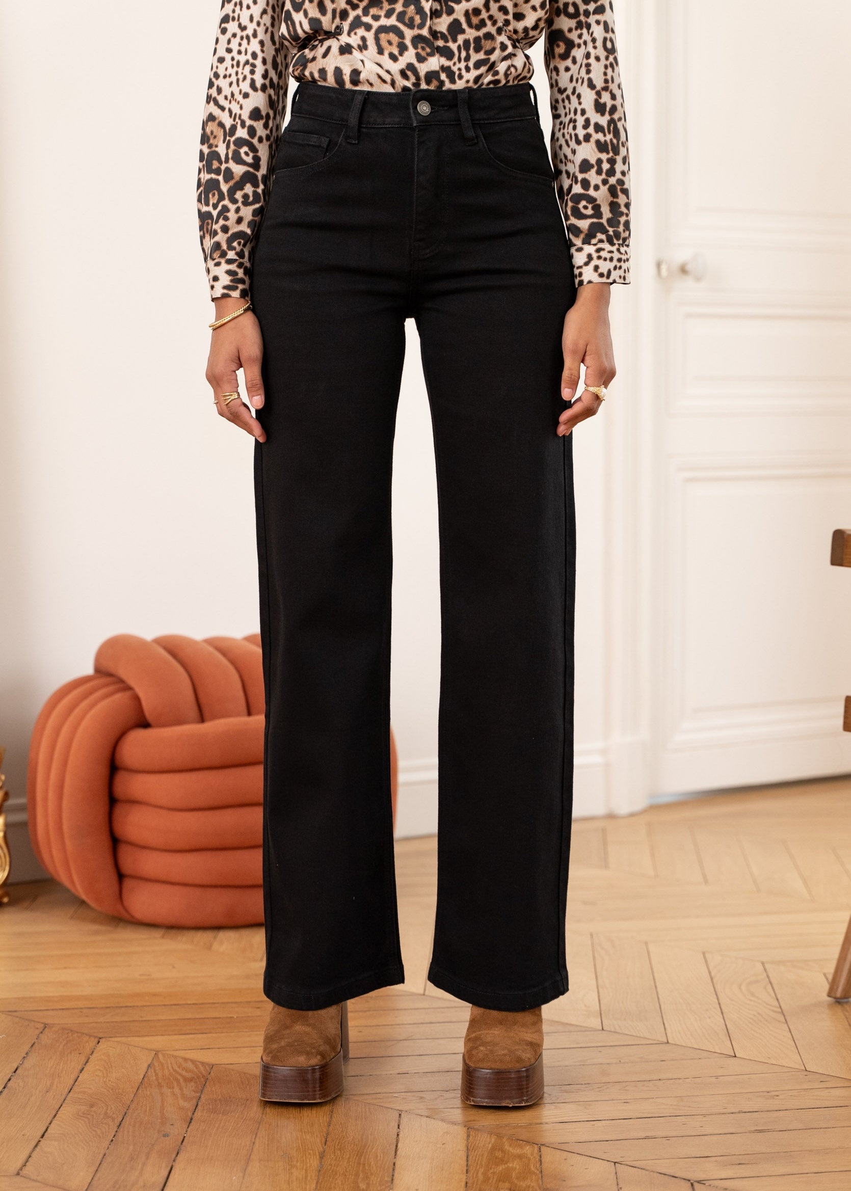 Jean Barbara - denim noir - Oraije Paris