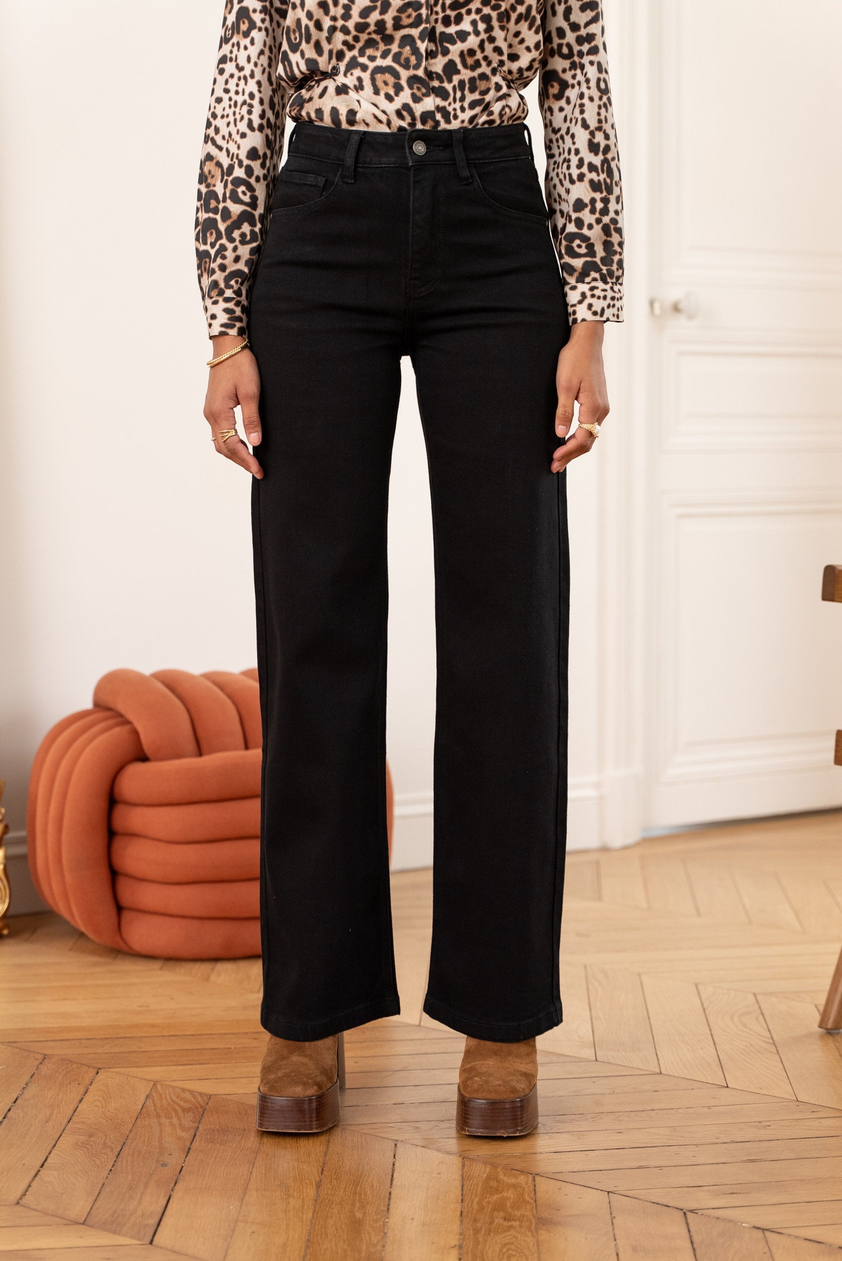 Jean Barbara - denim noir - Oraije Paris