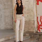 Jean Barbara - denim taupe - Oraije Paris