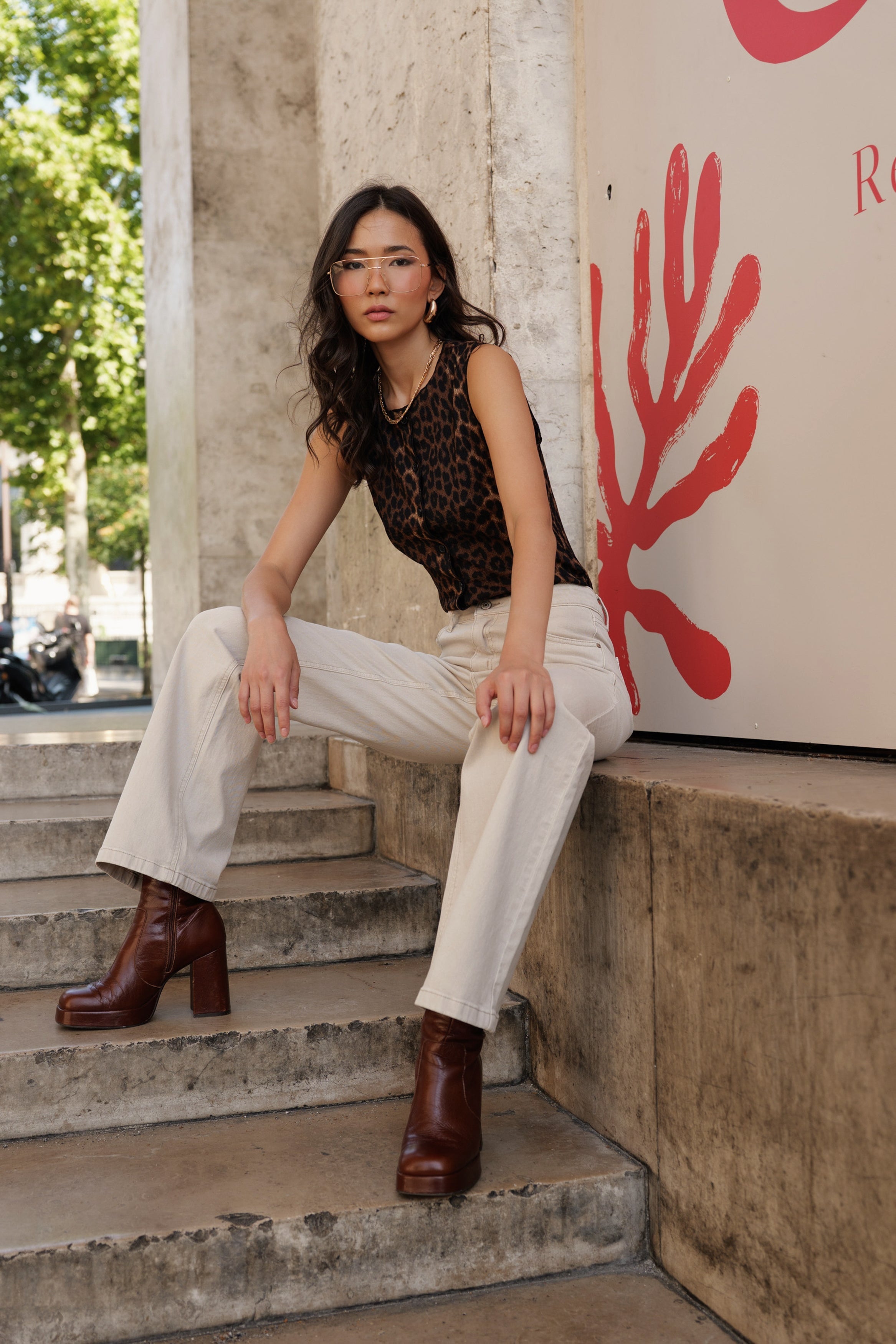 Jean Barbara - denim taupe - Oraije Paris