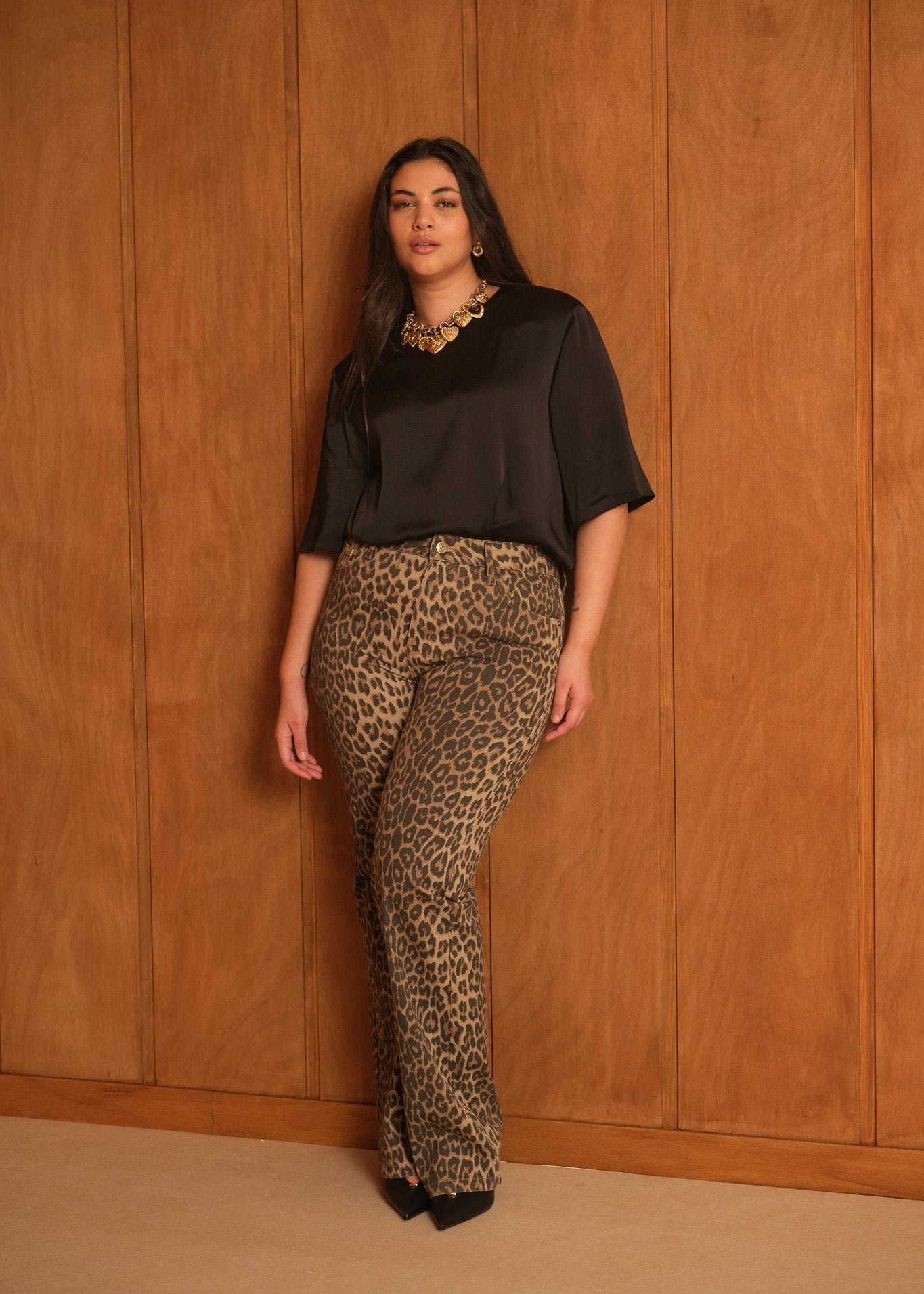 Jean Barbara - léopard - curvy