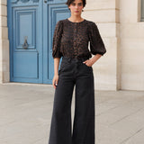 Jean Barnes - denim gris foncé - Oraije Paris