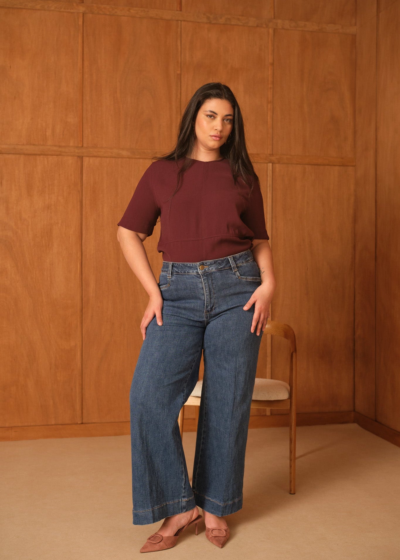 Jean Basile - denim stone - curvy