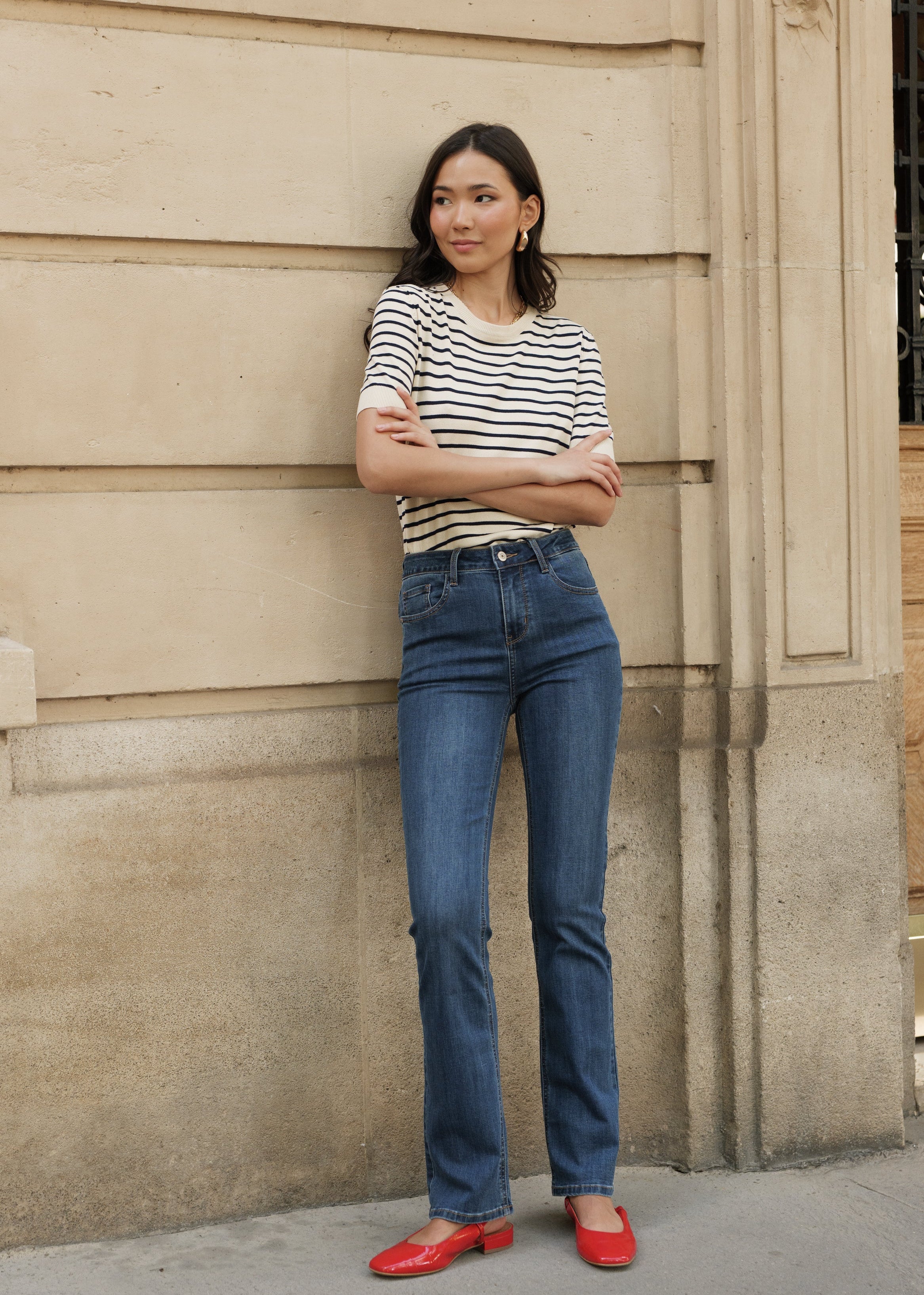 Jean Bella - denim bleu foncé - Oraije Paris