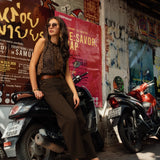 Jean Bony - denim chocolat