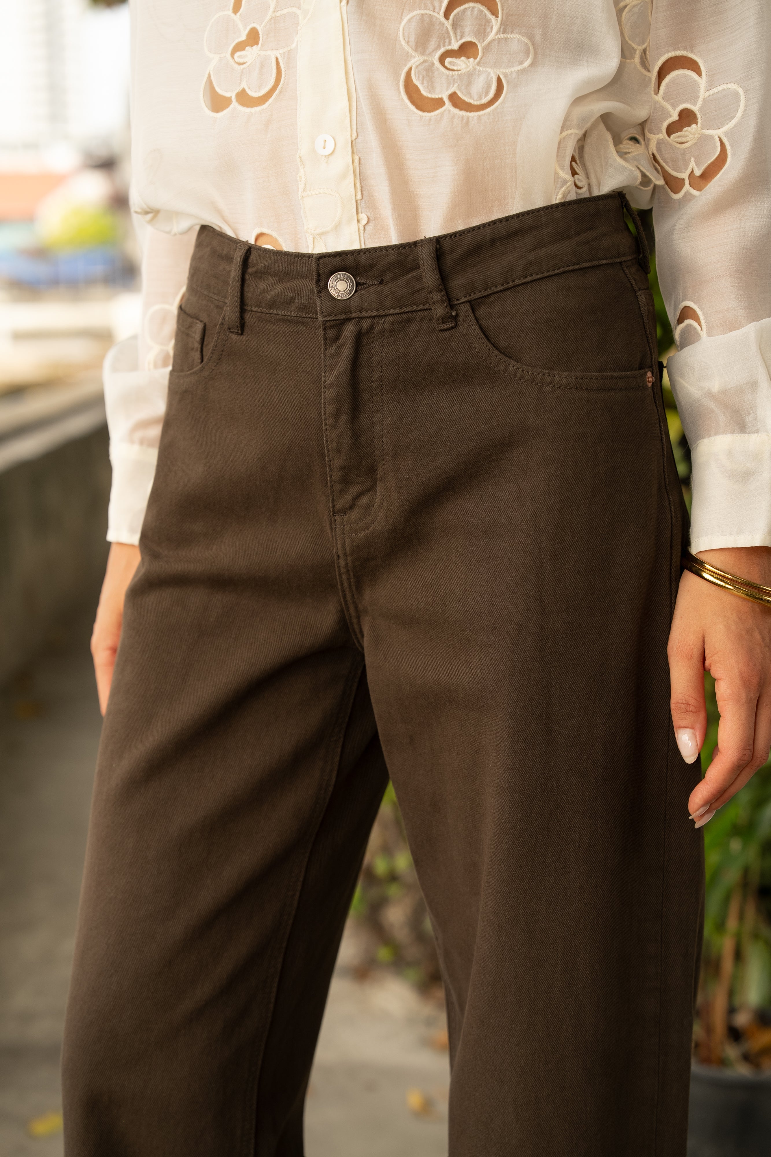 Jean Bony - denim chocolat