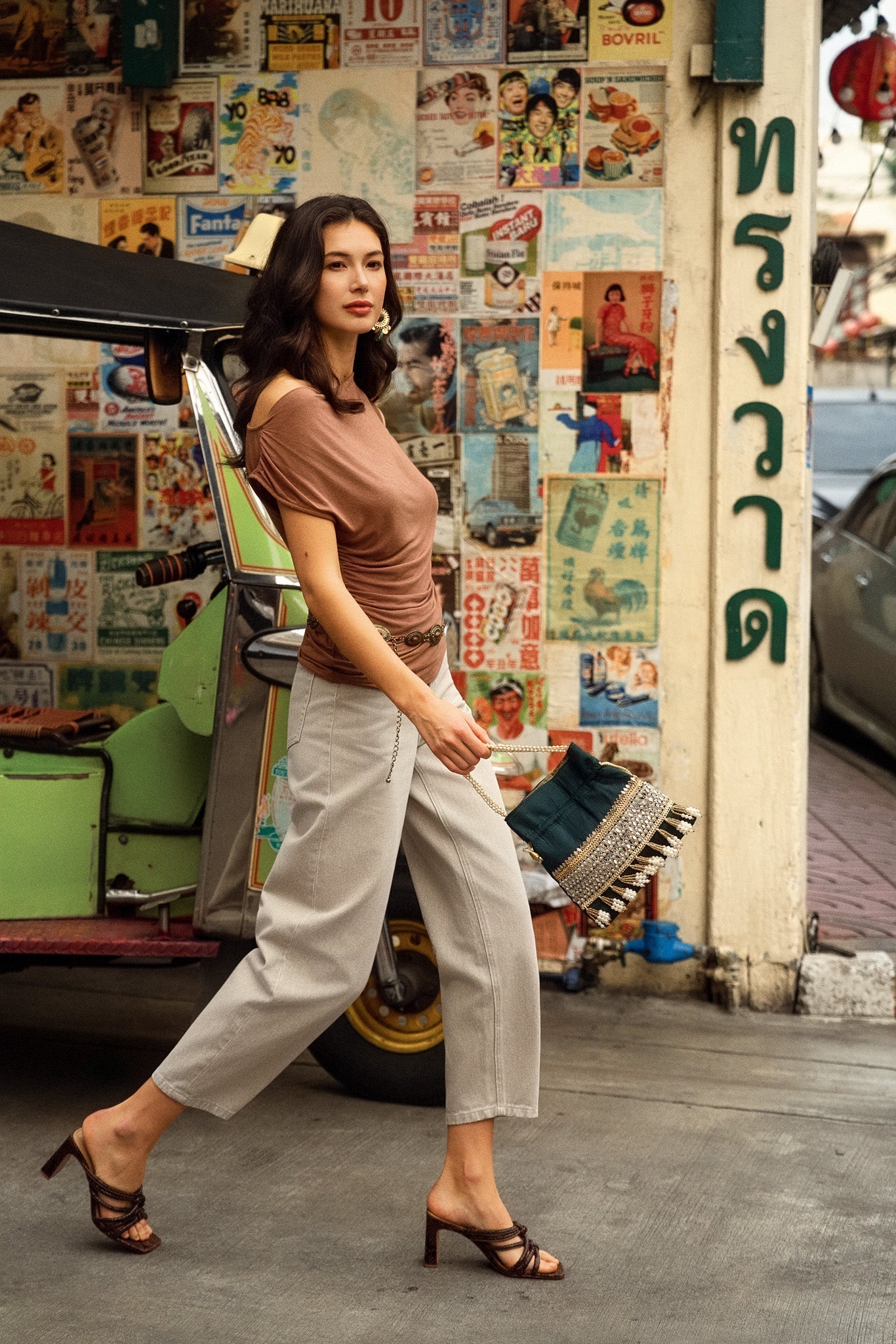 Jean Bony - denim taupe