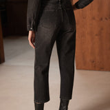 Jean Boy - denim gris - Oraije Paris