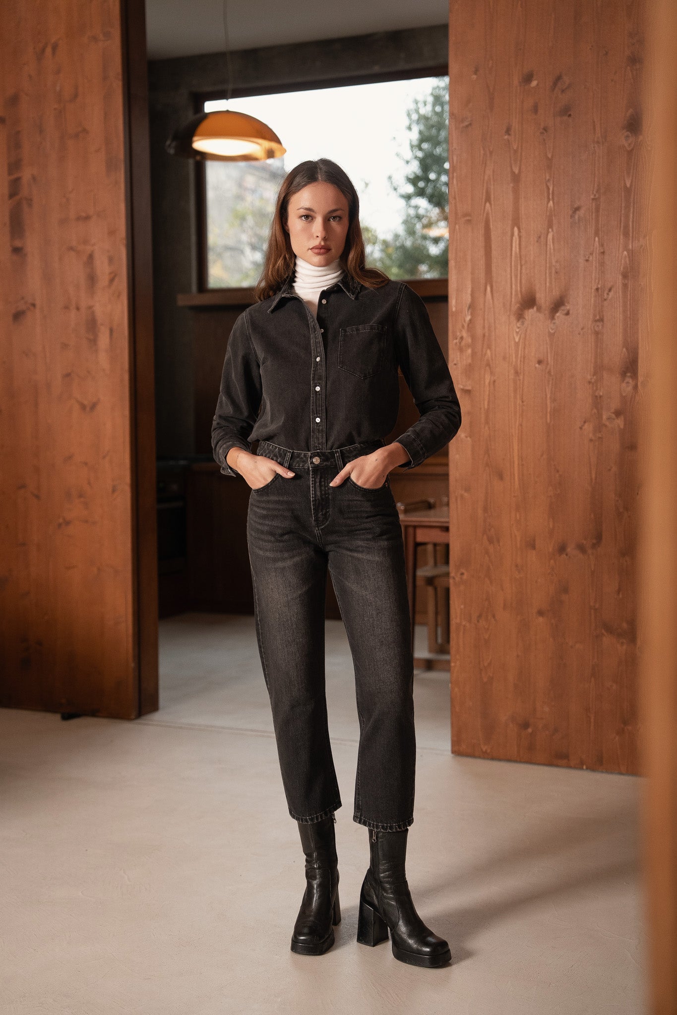 Jean Boy - denim gris - Oraije Paris