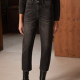 Jean Boy - denim gris - Oraije Paris