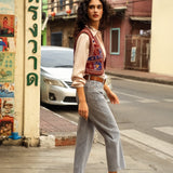 Jean Boy - denim gris clair