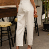 Jean Brandy - denim blanc