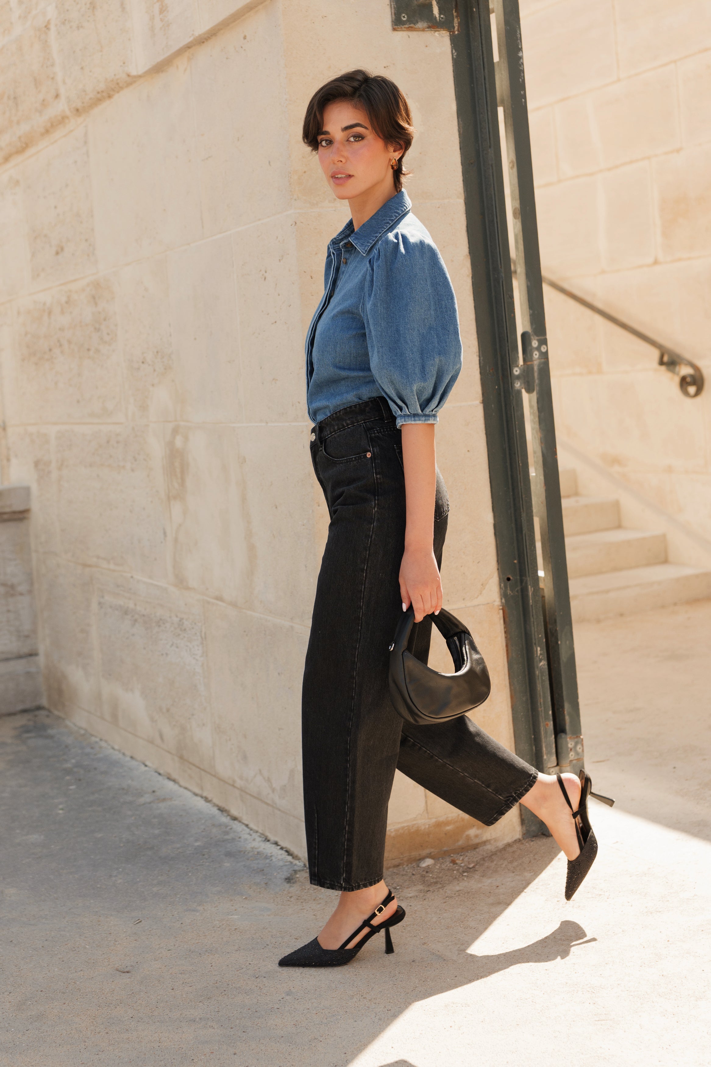 Jean Brandy - denim gris - Oraije Paris