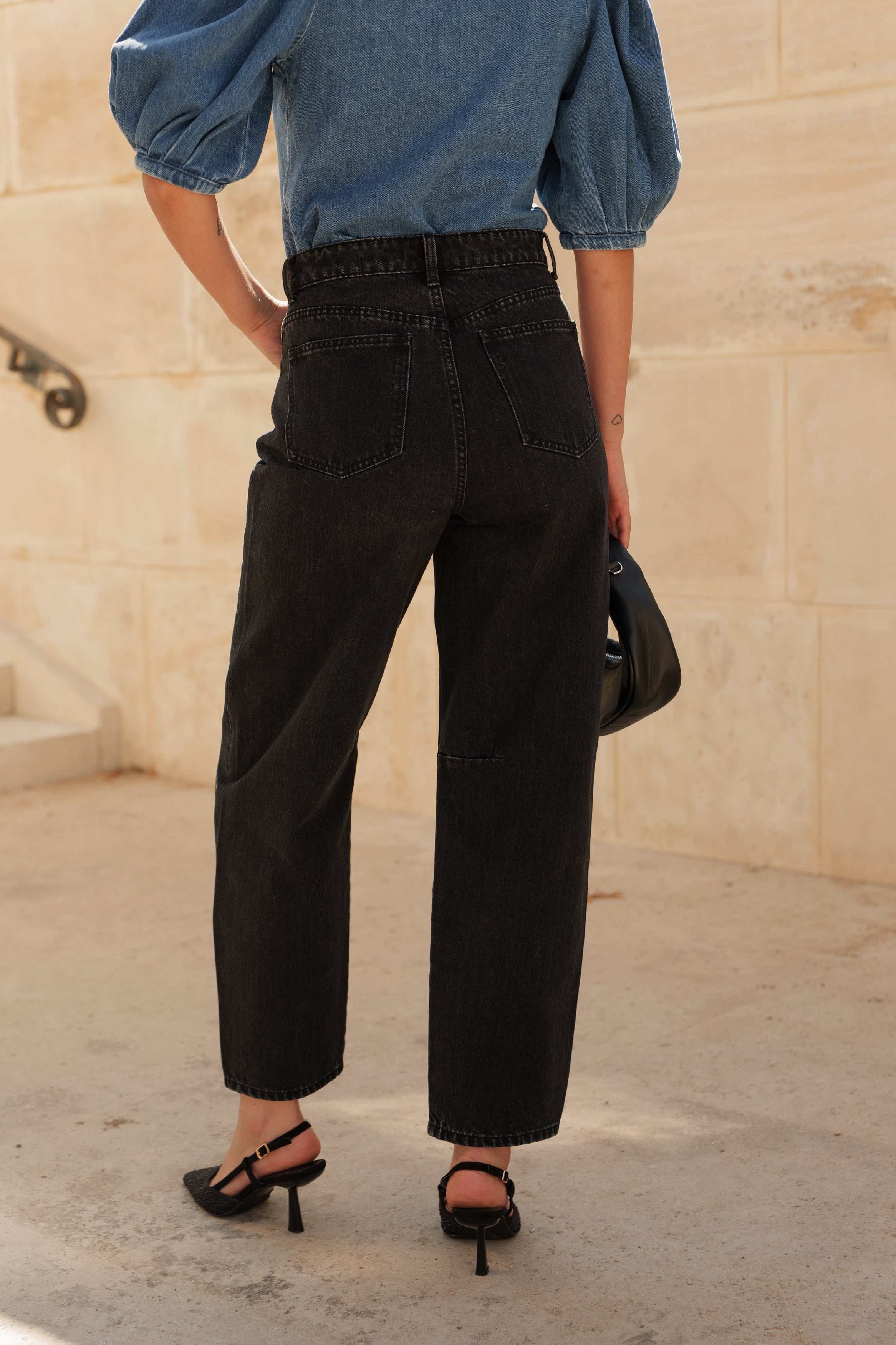 Jean Brandy - denim gris - Oraije Paris