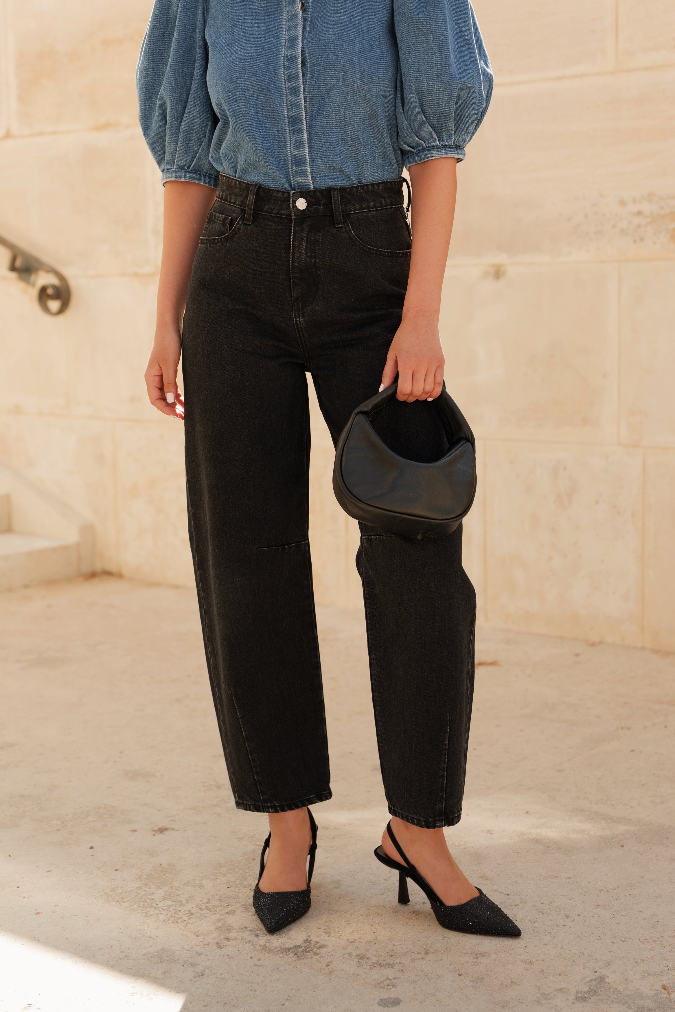 Jean Brandy - denim gris - Oraije Paris