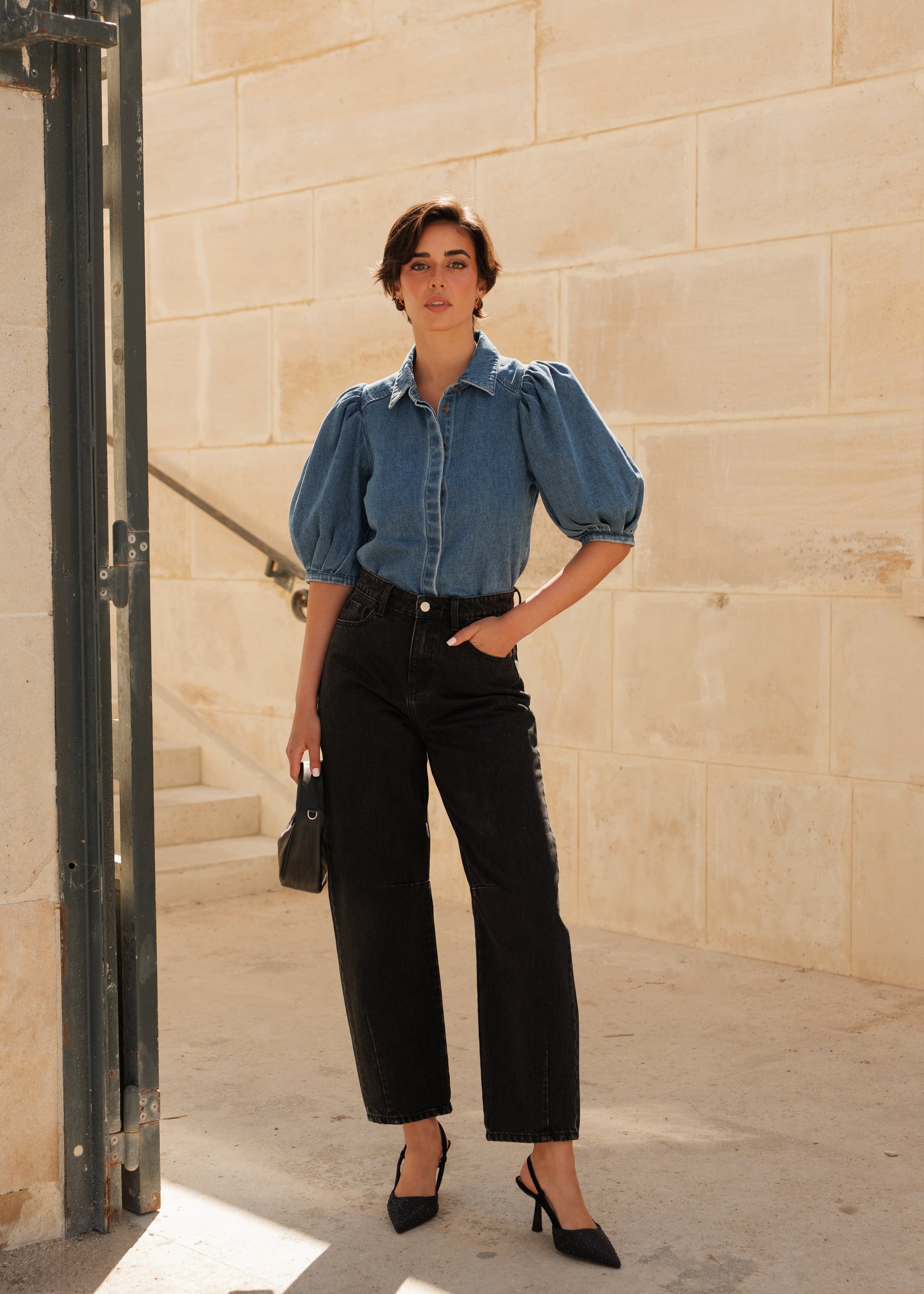 Jean Brandy - denim gris - Oraije Paris