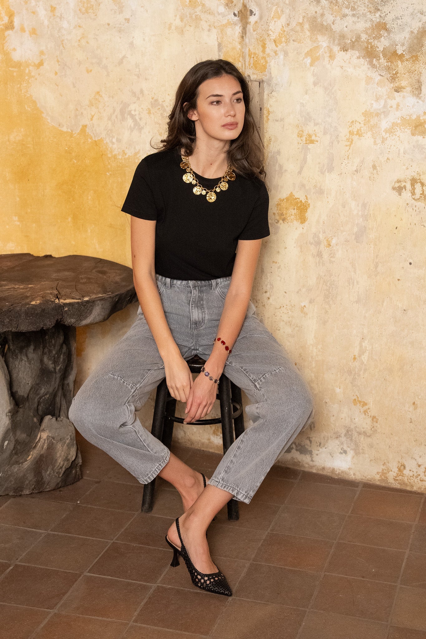 Jean Brandy - denim gris clair