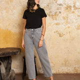 Jean Brandy - denim gris clair