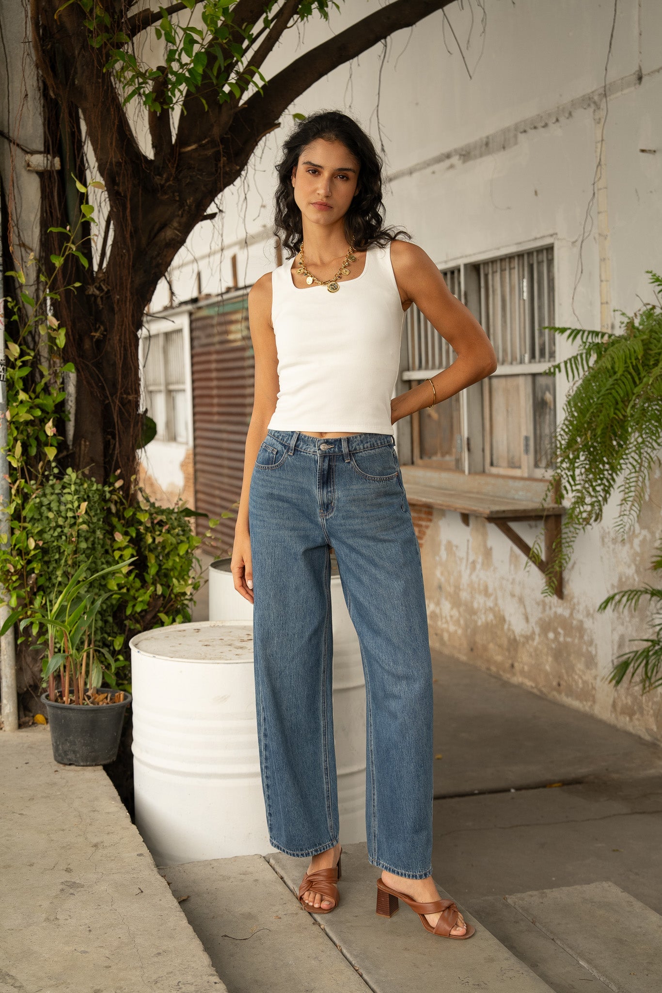 Jean Brune - denim stone