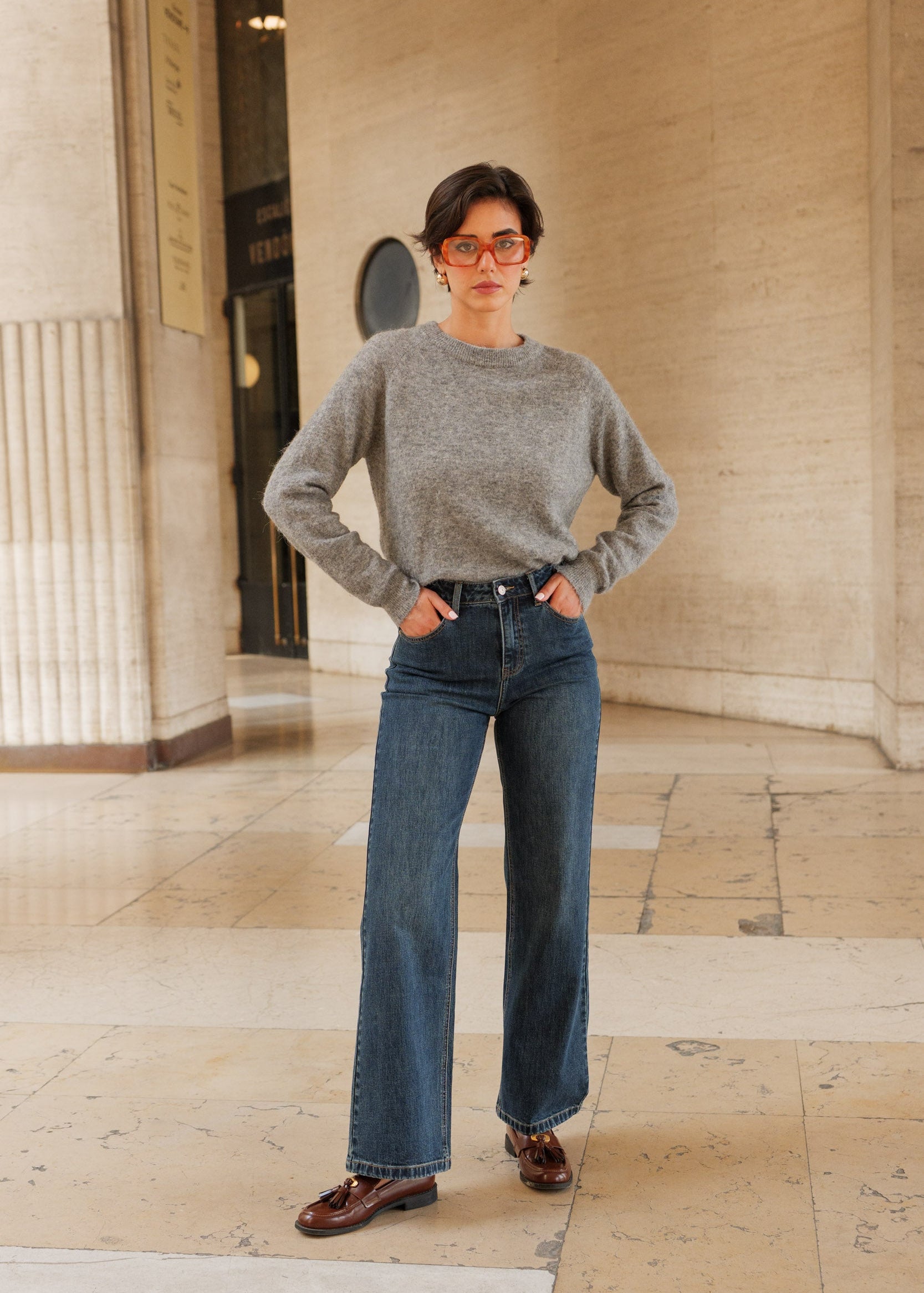 Jean Celestin - denim bleu foncé - Oraije Paris