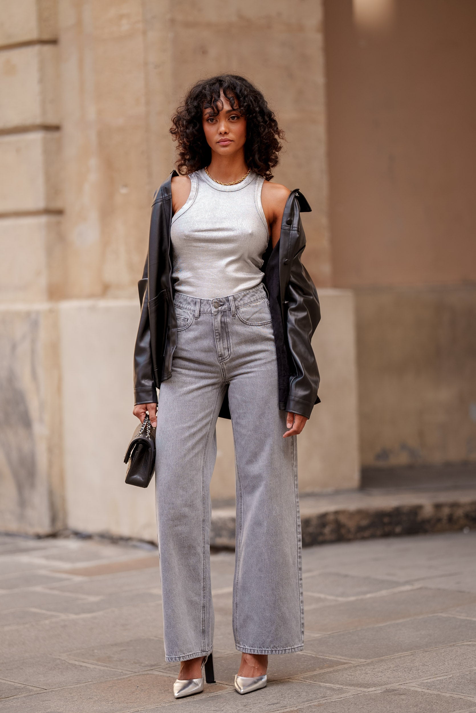 Jean Celestin - denim gris clair - Oraije Paris