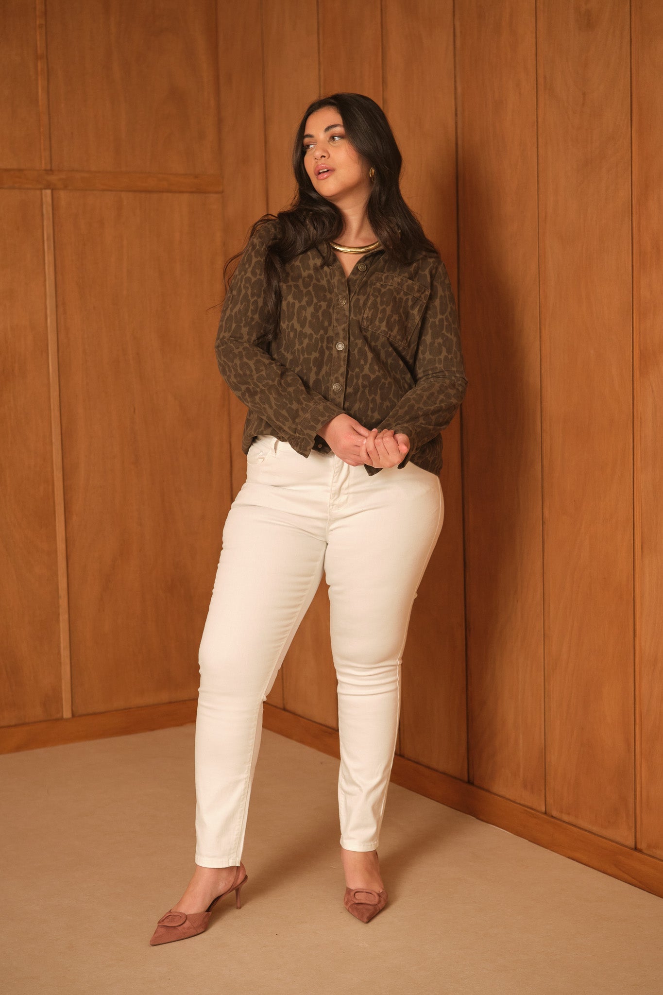 Jean Chloé Curvy - denim blanc