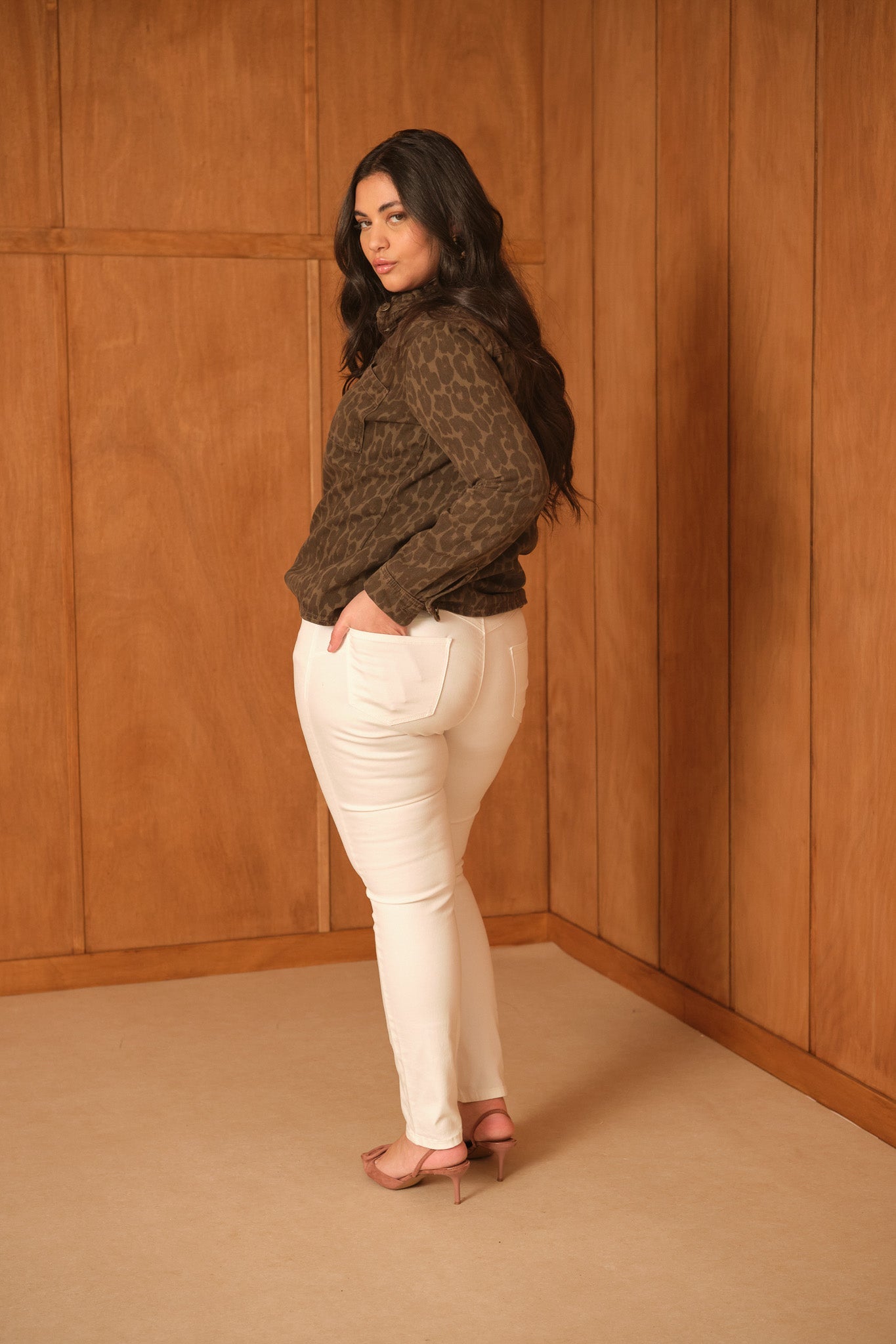 Jean Chloé Curvy - denim blanc