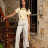 Jean Colombe - denim blanc