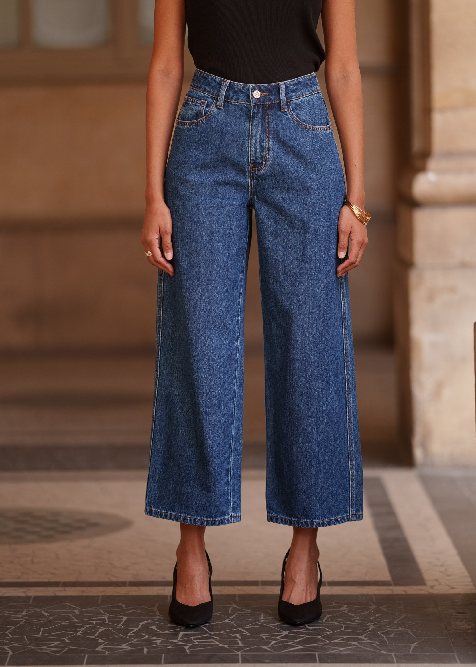 Jean Colombe - denim foncé - Oraije Paris