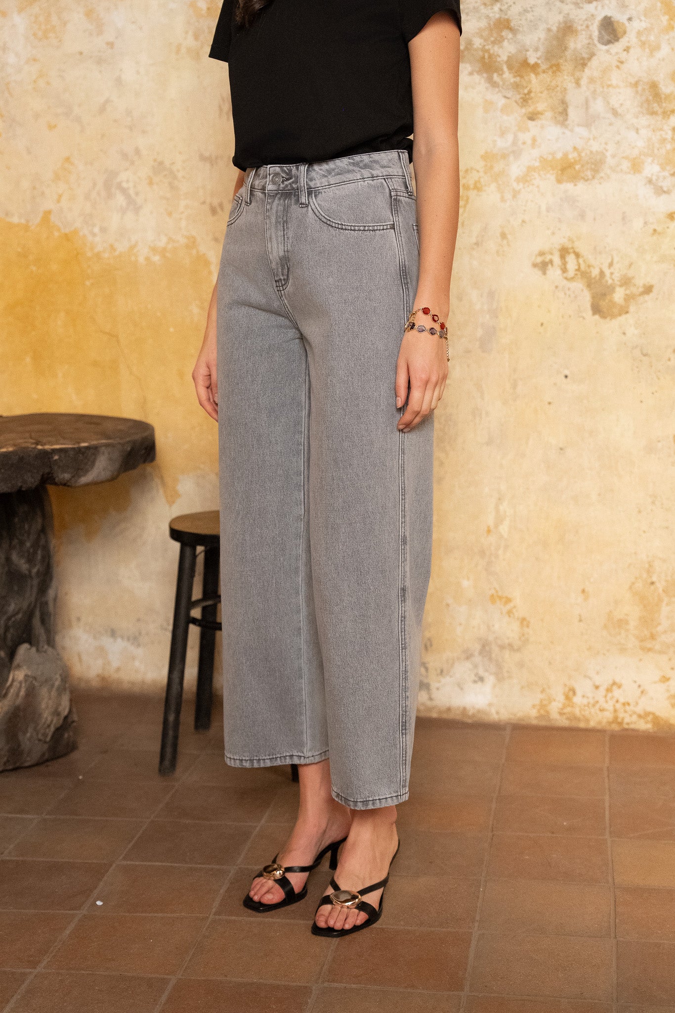 Jean Colombe - denim gris clair